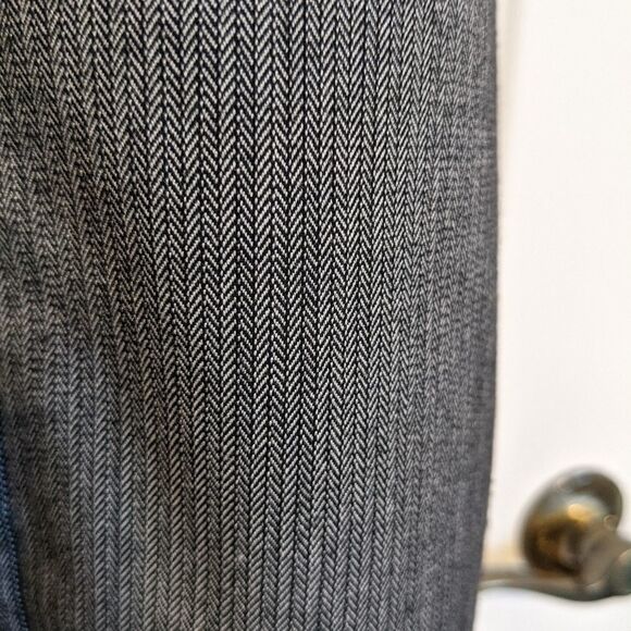Mango Formal dress grey mini stripes size 6 @Y - Picture 8 of 13